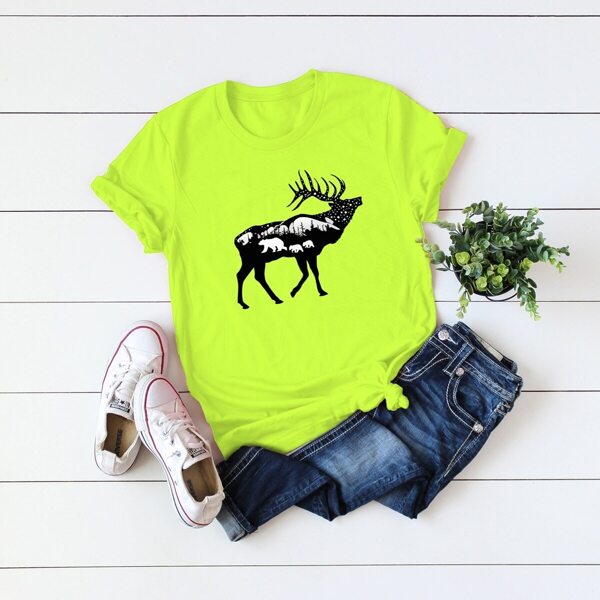

Neon Lime Animal Print Tee