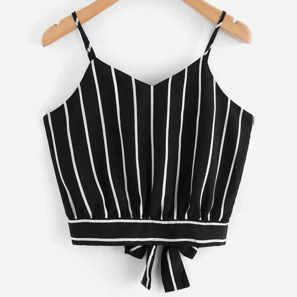 

Plus Knot Striped Cami Top