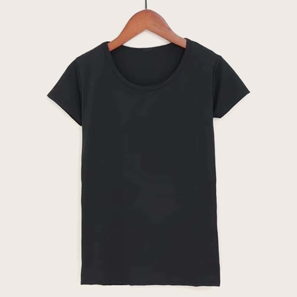 

Round Neck Basic Solid Tee