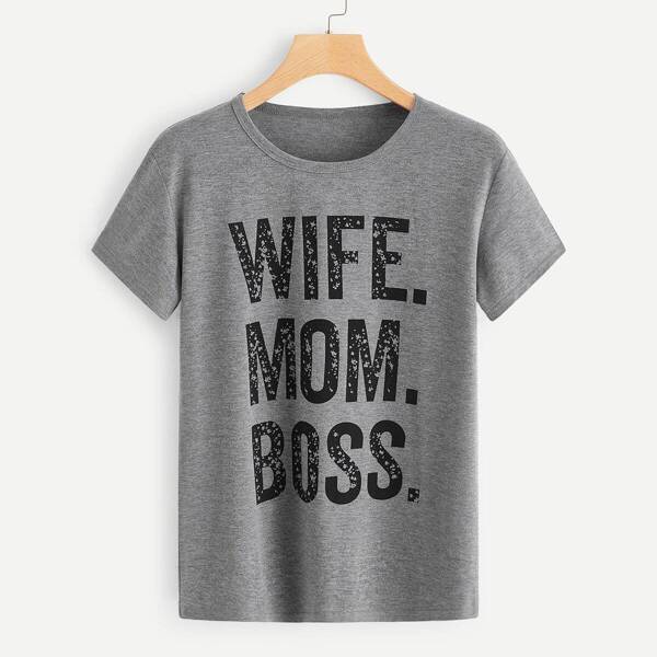 

Plus Letter Print Tee