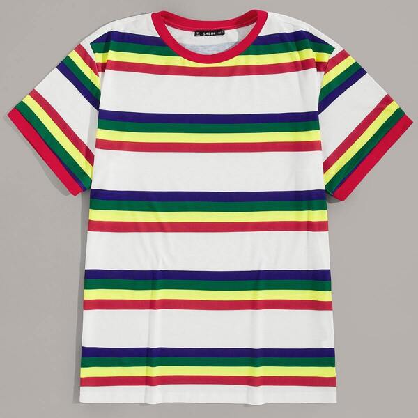 

Men Striped Short Sleeve Tee