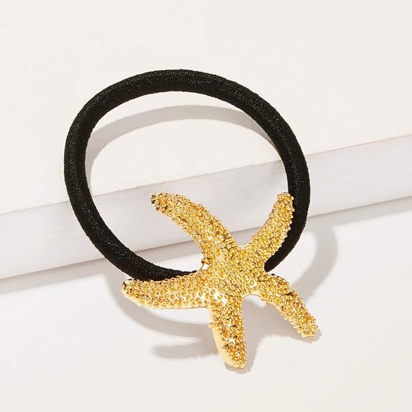 

Metallic Starfish Decor Hair Tie