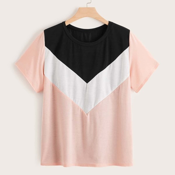 

Plus Cut And Sew Panel Tee
