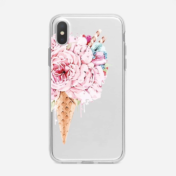

Чехол для iPhone с текстовым принтом, Многоцветный