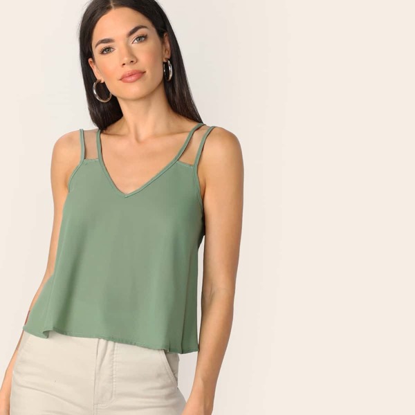 

Double Strap Solid Top
