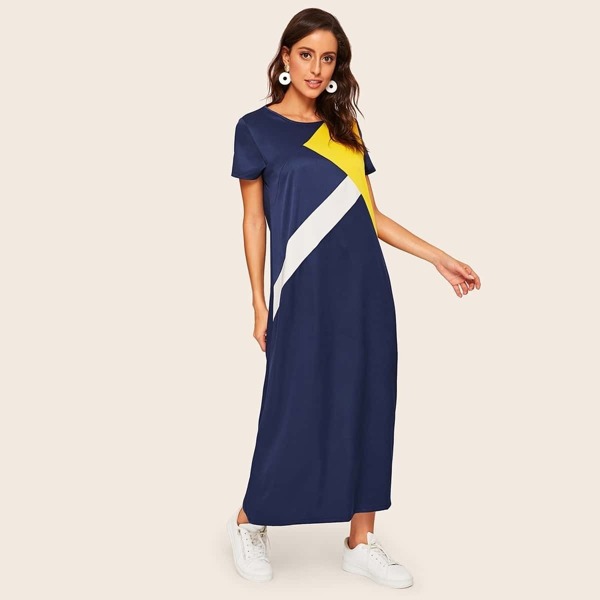

Color Block Dress, Multicolor