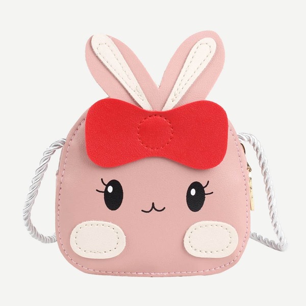

Kids Rabbit Design Crossbody Bag, Baby pink
