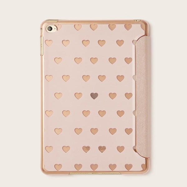 

Heart Pattern iPad Case, Pink