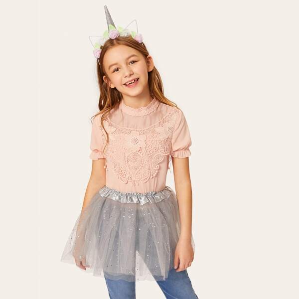 

Toddler Girls Cute Headband & Mesh Tutu 2pack, Grey