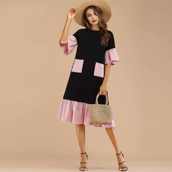 

Cut And Sew Pocket Detail Dress