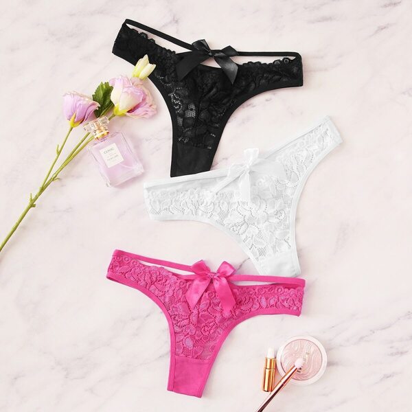

Floral Lace Panty Set 3pack