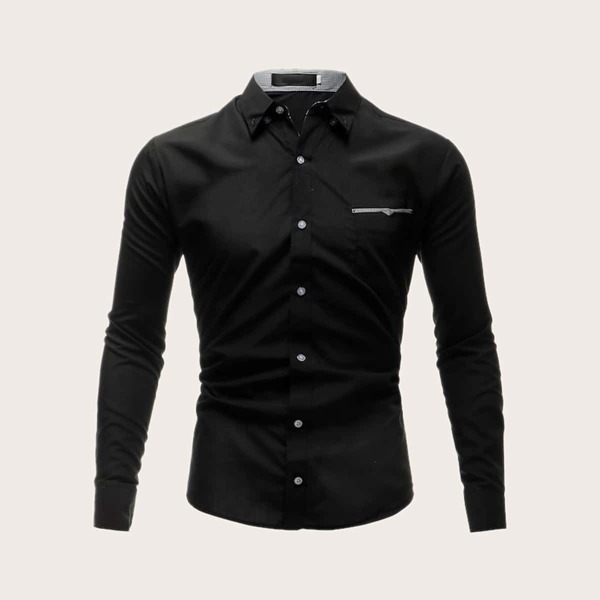 

Men Gingham Pattern Shirt