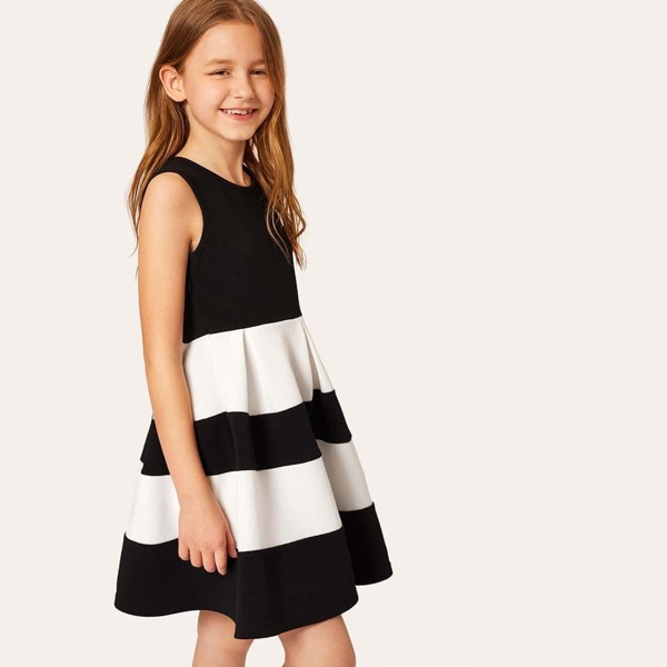 

Girls Fit & Flared Ruffle Hem Dress