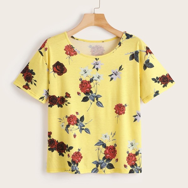 

Floral Print Tee