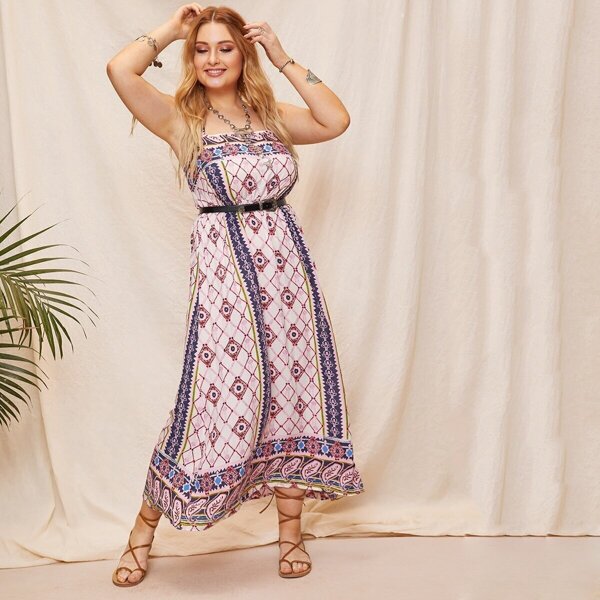 

Plus Tribal Print Cami Dress