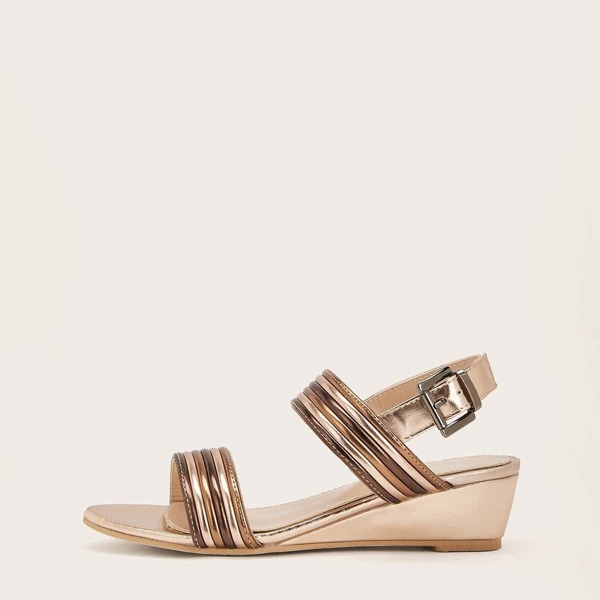 

Buckle Strap Slingback Wedges