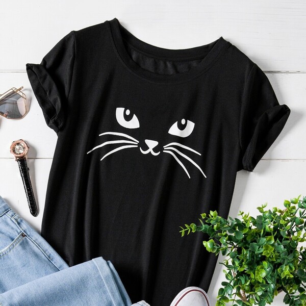 

Plus Cartoon Graphic Tee