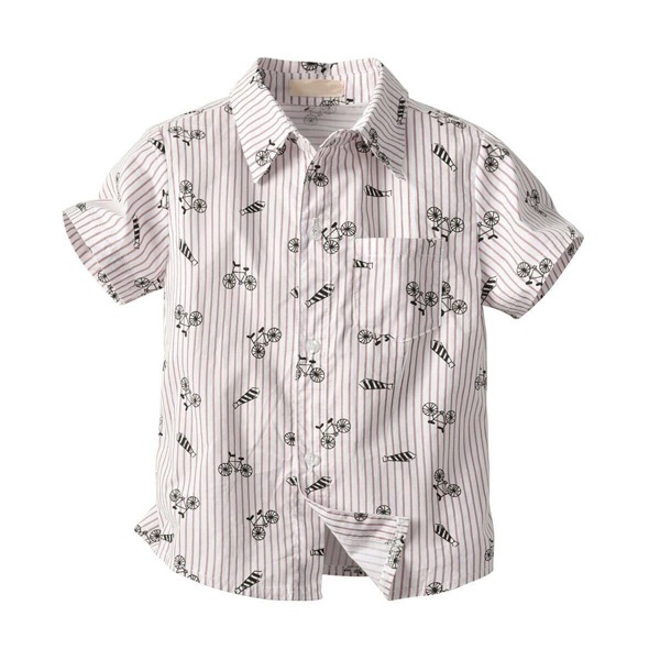 

Toddler Boys Bicycle Print Shirt, Multicolor