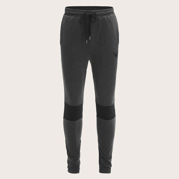 

Men Slant Pocket Drawstring Waist Pants