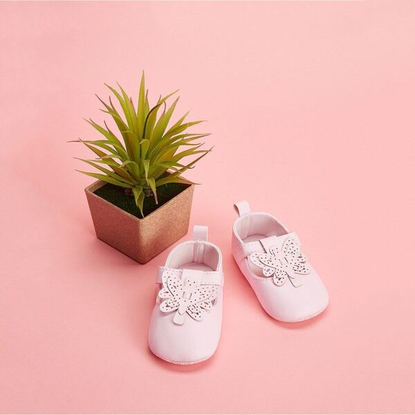 

Baby Butterfly Decor Flats, Pink