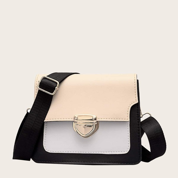 

Push Lock Detail Crossbody Bag
