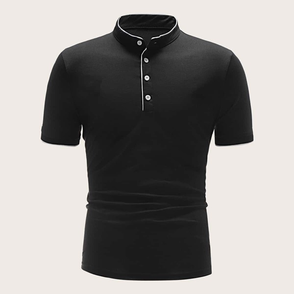 

Men Contrast Trim Polo Shirt