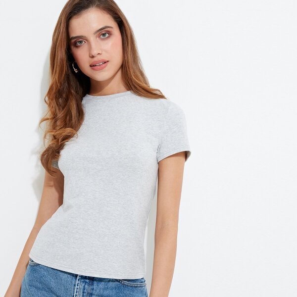 

Crew Neck Short Sleeved Tee