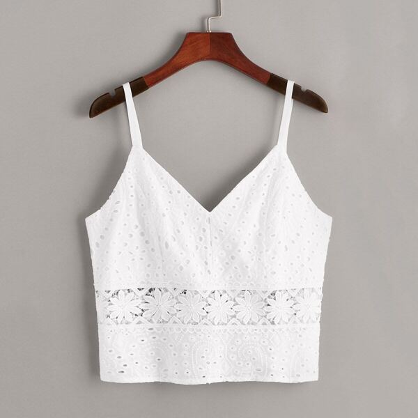 

Schiffy Solid Cami Top, White