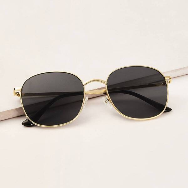 

Men Metal Frame Sunglasses, Black