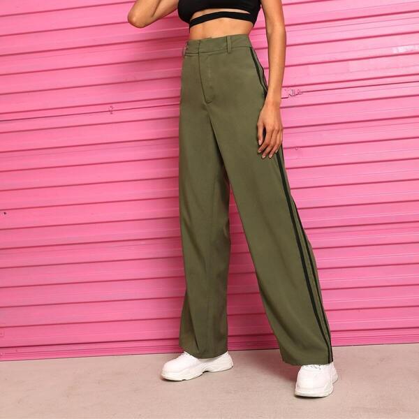 

Side Stripe Wide Leg Pants