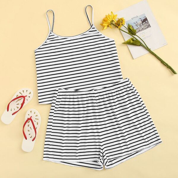 

Plus Striped Cami Pajama Set