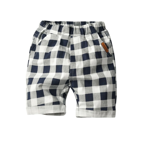 

Toddler Boys Patched Buffalo Plaid Shorts, Multicolor
