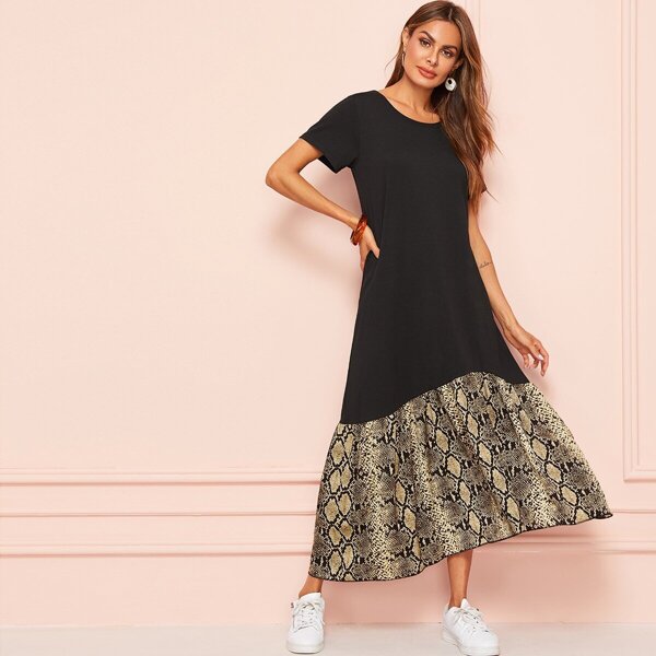 

Snakeskin Print Dress