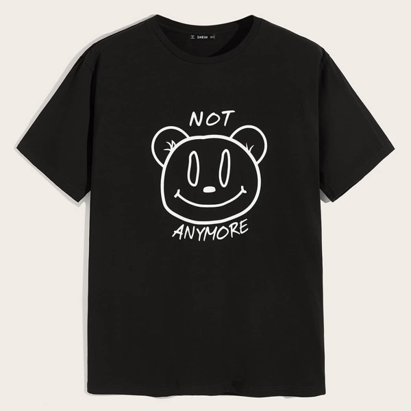 

Men Letter and Cartoon Tee