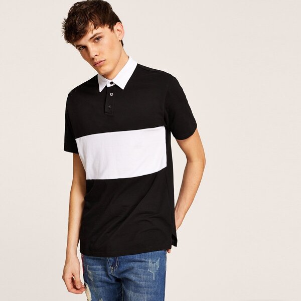 

Men Two Tone Polo Shirt