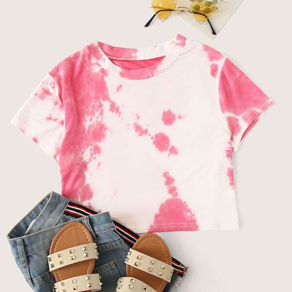 

Random Tie Dye Crop Tee