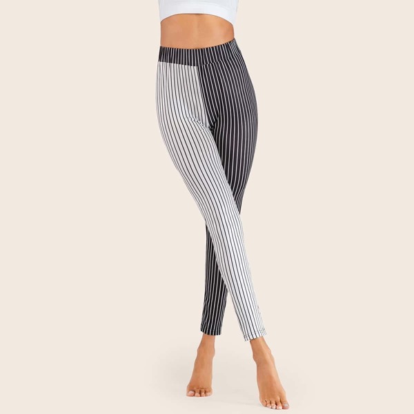 

Striped Two Tone Leggings