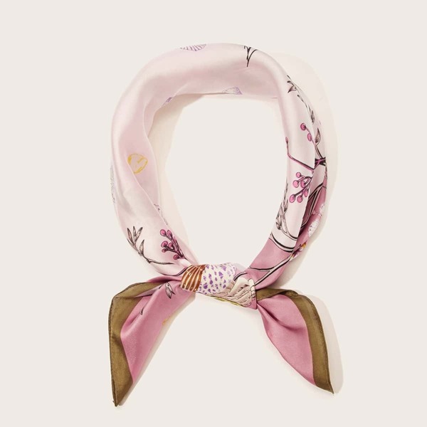 

Flower Pattern Bandana, Pink