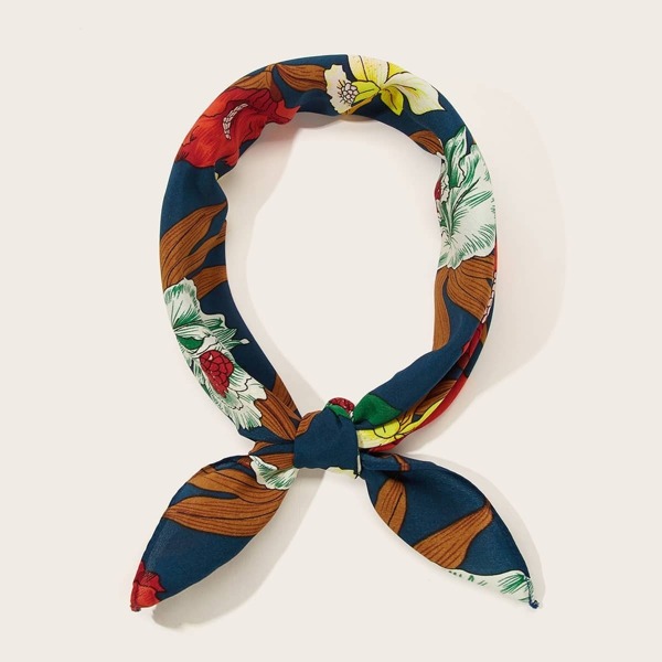 

Flower Pattern Bandana, Multicolor