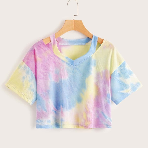 

Tie Dye Crop Tee