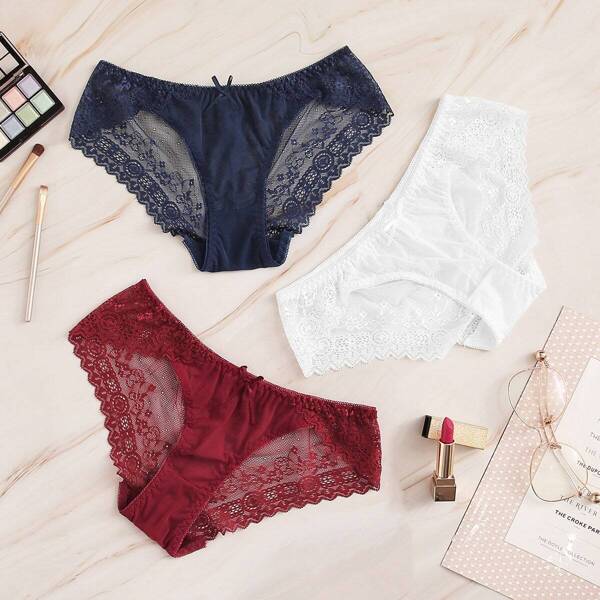 

Floral Lace Panty Set 3pack