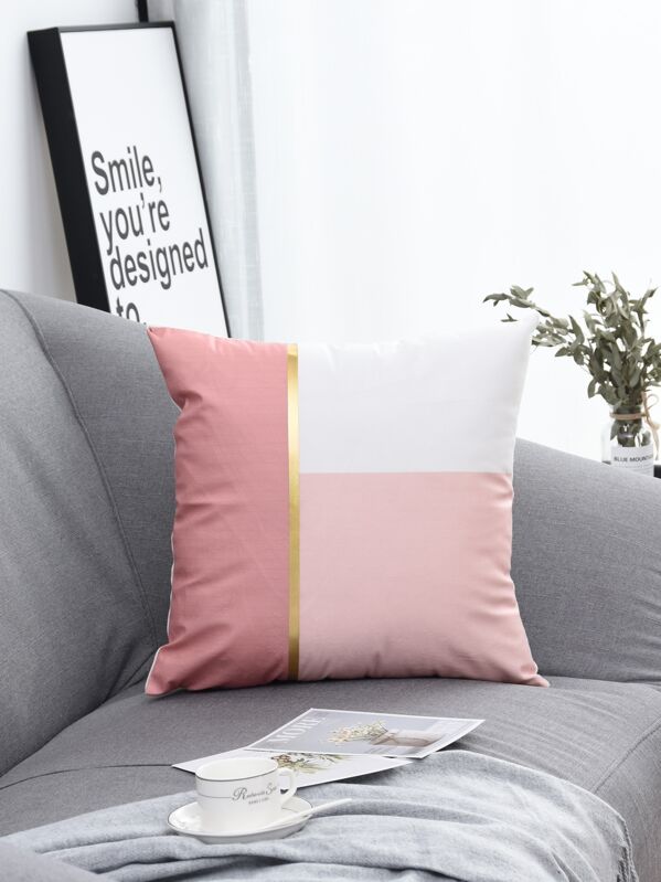 

Color Block Cushion Cover, Multicolor