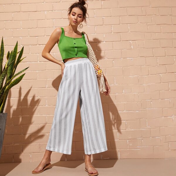 

Striped Wide Leg Pants