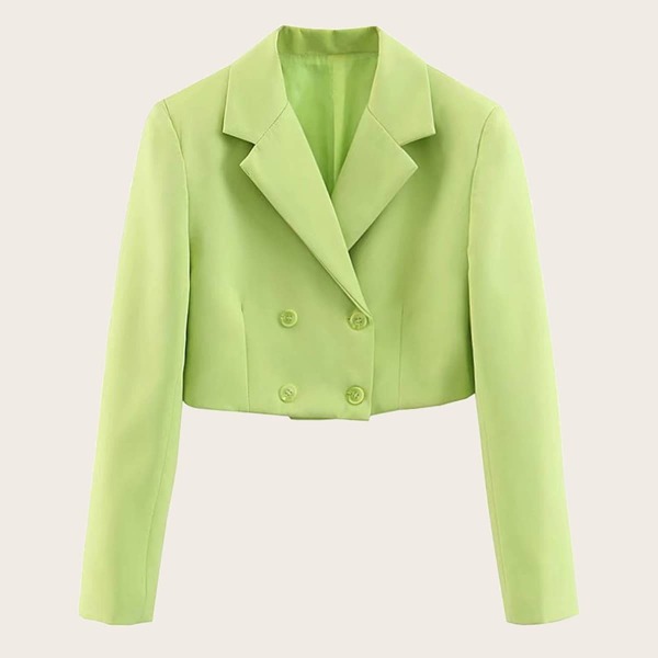 

Double-breasted Crop Blazer