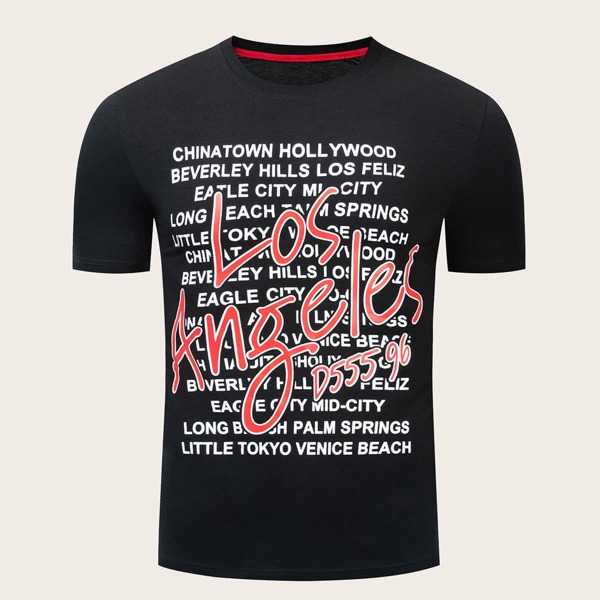 

Men Slogan Print Tee