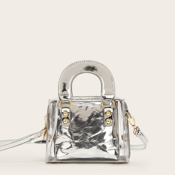 

Metallic Detail Satchel Bag