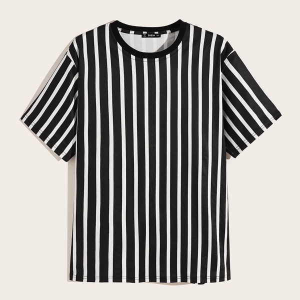 

Men Short Sleeve Striped Tee