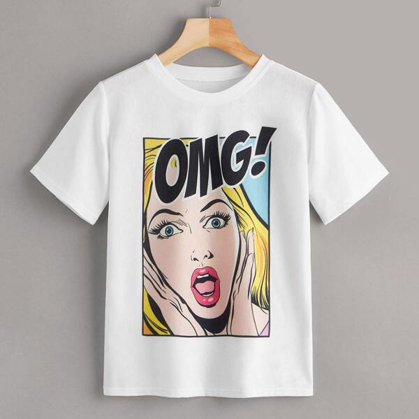 

Pop Art Print Tee, White