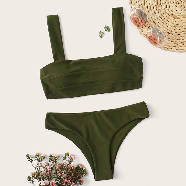 

Square Neck Top With Cheeky Bikini