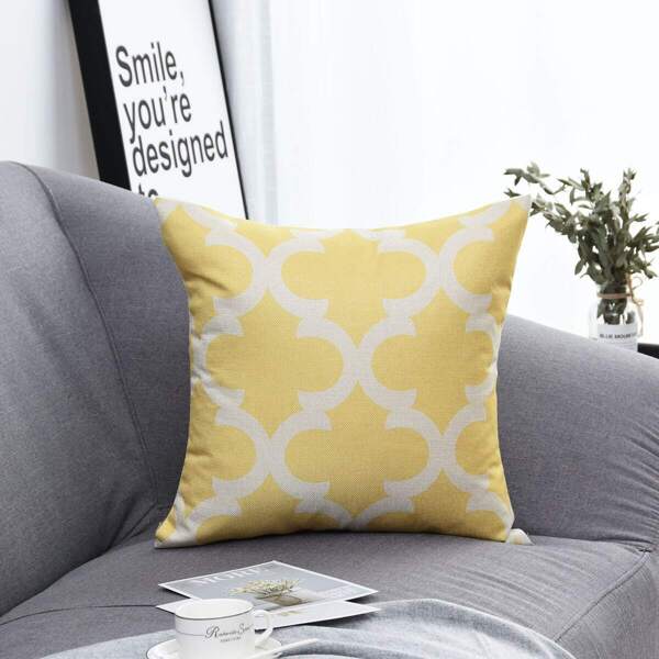 

Geometric Pattern Print Cushion Cover
